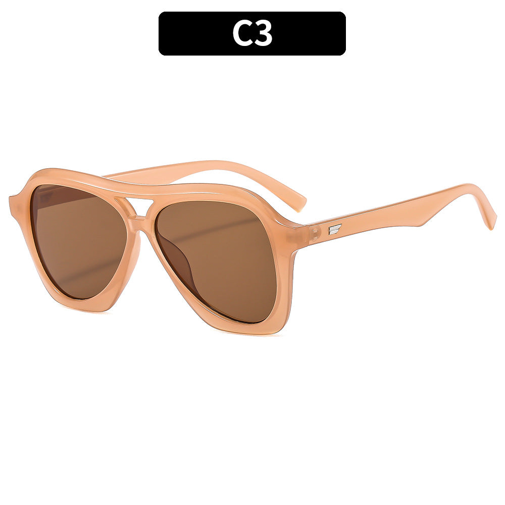 Chic Oversized Geometric Sunglasses