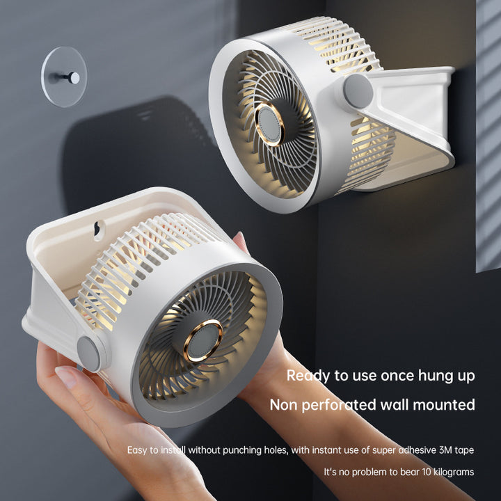 Unisex nan compact rechargeable desktop air circulator with adjustable tilt Kalsten