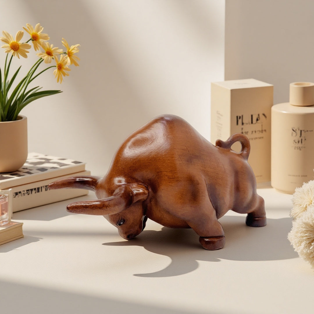 Decorative bull figure made of high-quality resin Kalsten