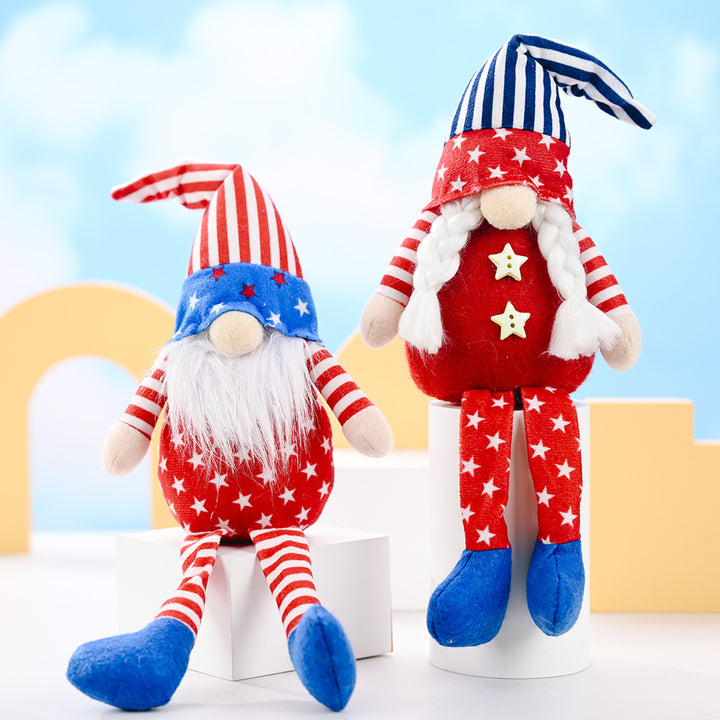 Decorative Patriotic Gnome Figurine Kalsten