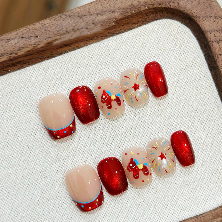 Elegant French Tip Press-On Nail Set Kalsten