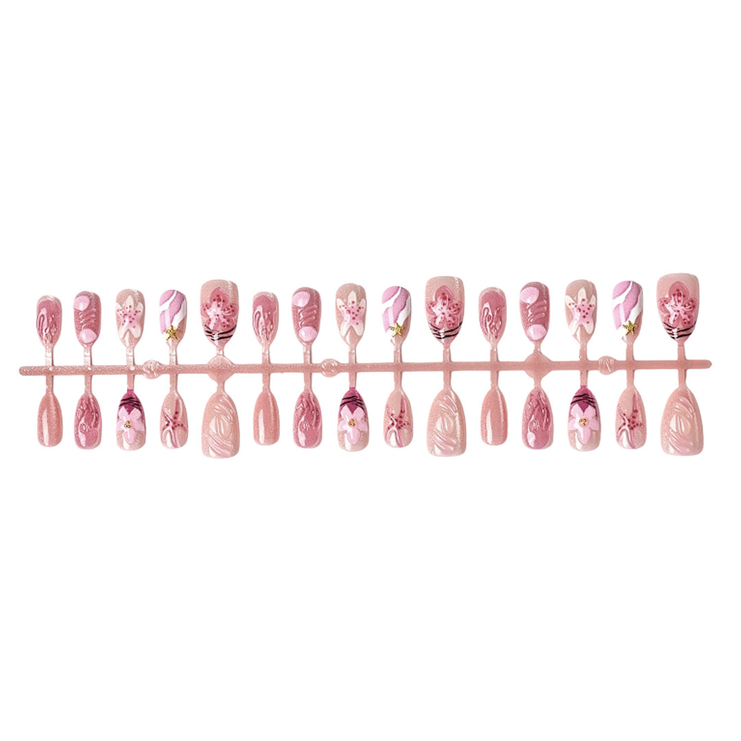 Artistic Floral Design Press-On Nail Set Kalsten 1787225204