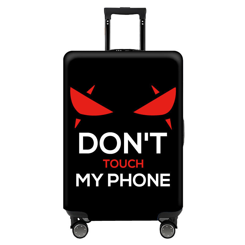 Women's Hard Shell Travel Suitcase with Eye-Catching Phrase Design Kalsten