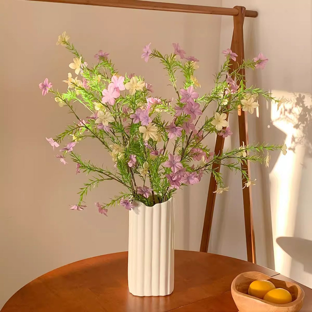 Elegant Textured Ceramic Flower Vase