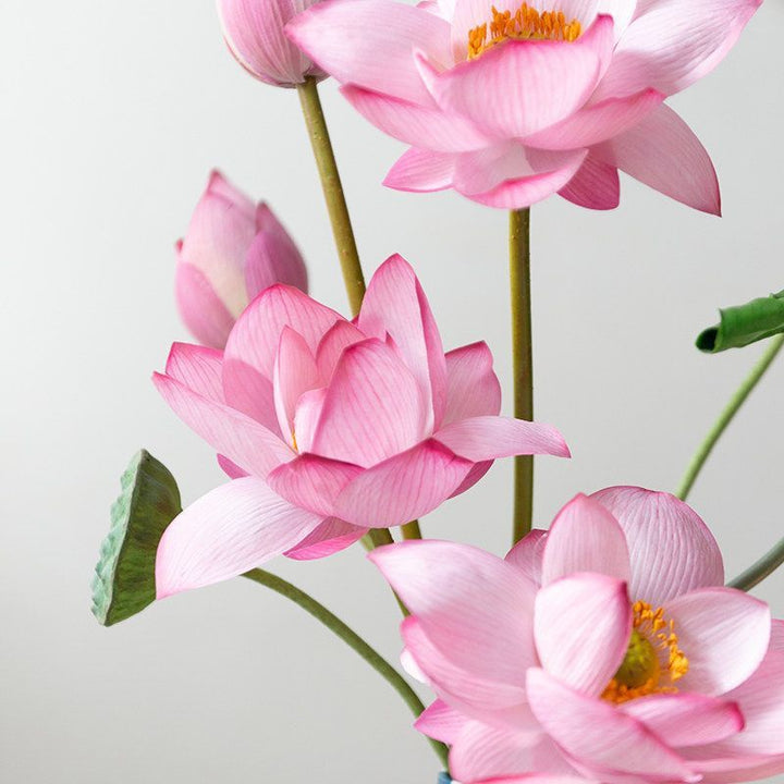 Realistic Lotus Flower Arrangement