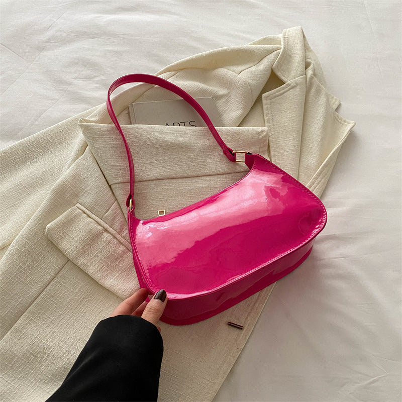 Chic Patent Leather Shoulder Bag Kalsten