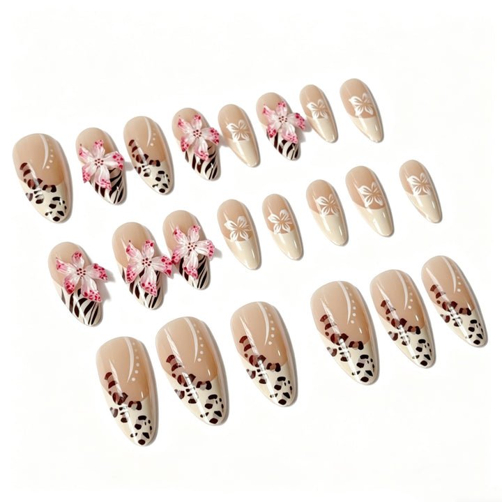 Creative Art Nails with Floral and Animal Motifs Kalsten
