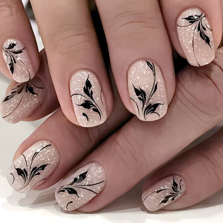 Floral Gel Nail Art Design Kalsten 1787542888