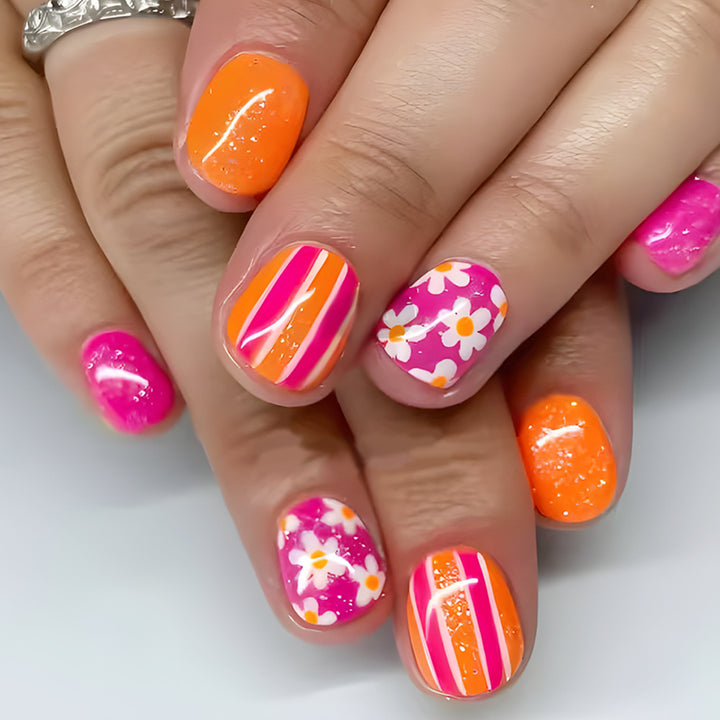 Vibrant Floral Nail Art Kit Kalsten