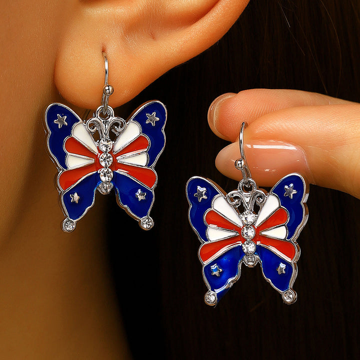 Women's unusual star-rose acrylic earrings with feather-light wearing comfort and fishhook closure Kalsten