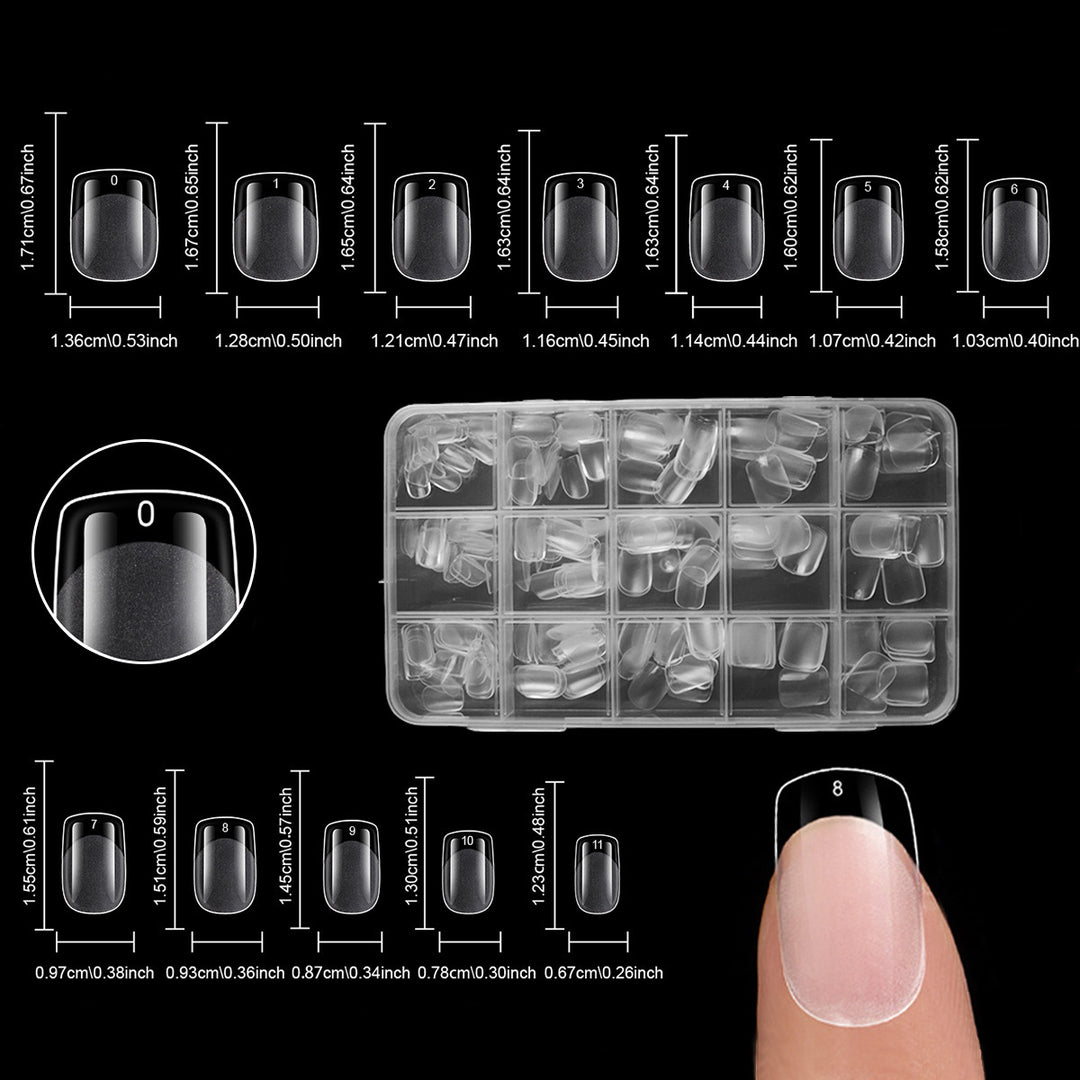 Premium Clear Press-On Nail Tips Kalsten