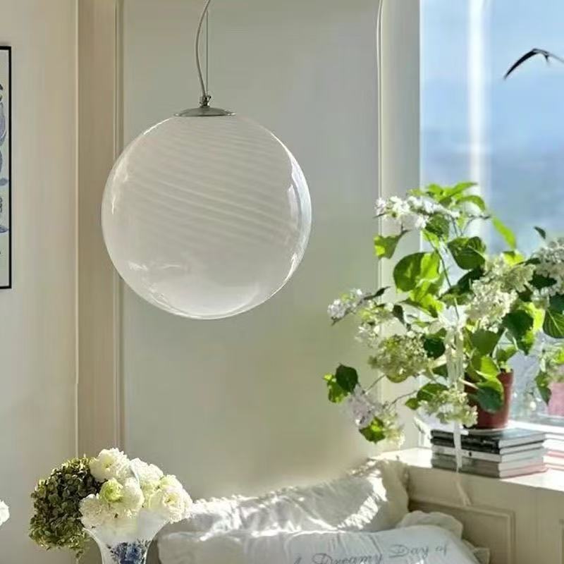 Elegant Sculptural Pendant Light