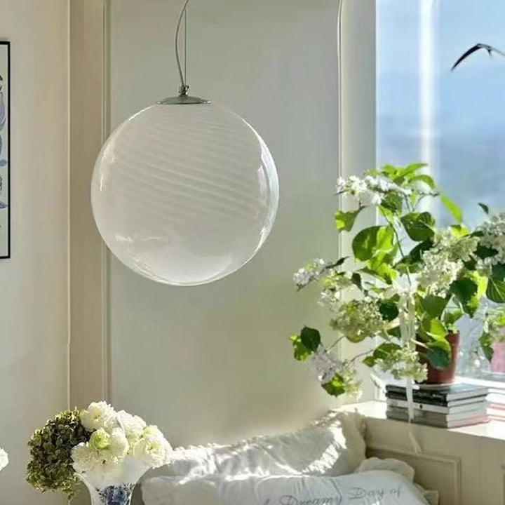 Elegant Sculptural Pendant Light