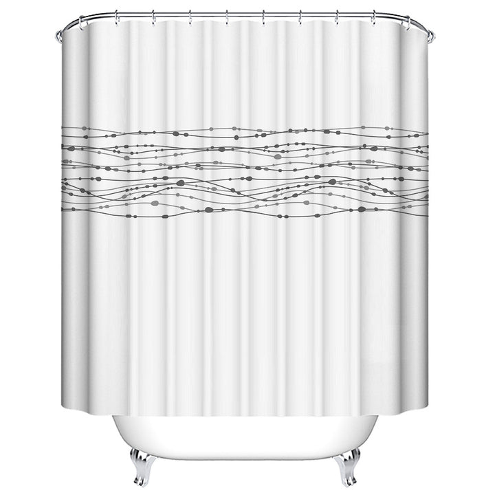 Modern Abstract Shower Curtain Kalsten