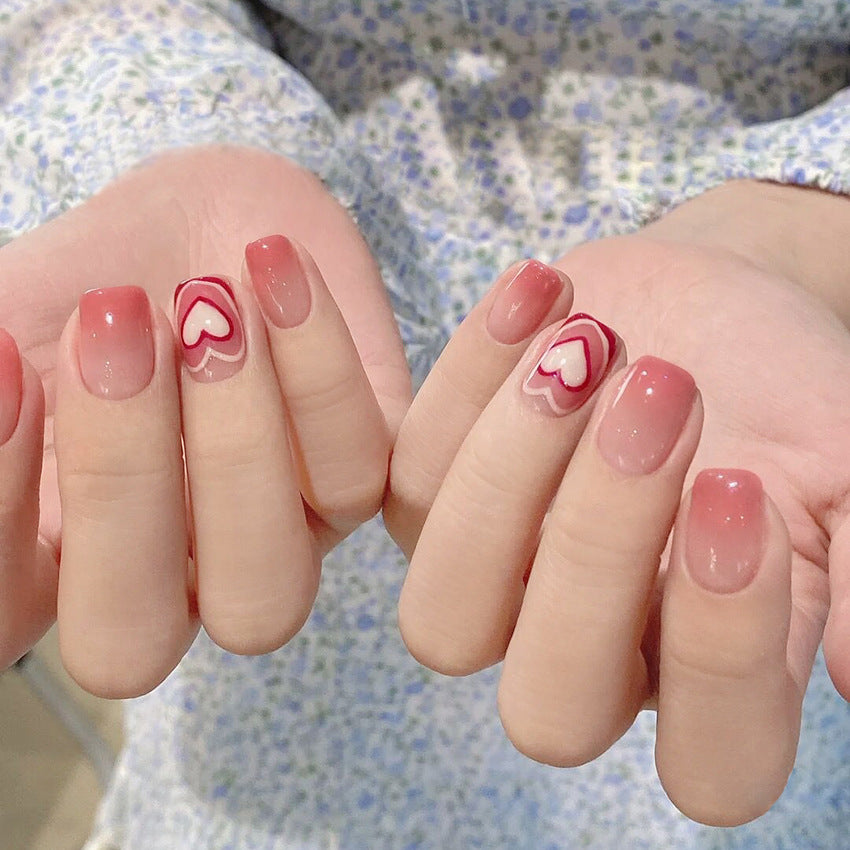 Artistic Heart Design Press-On Nail Set Kalsten 178815*10mm0446
