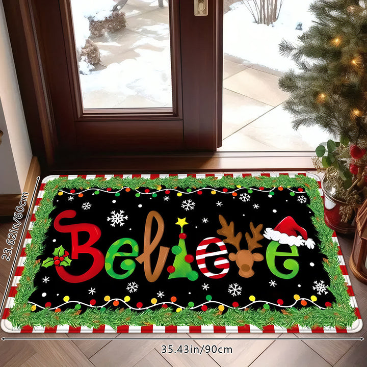 Christmas-Themed Indoor Doormat