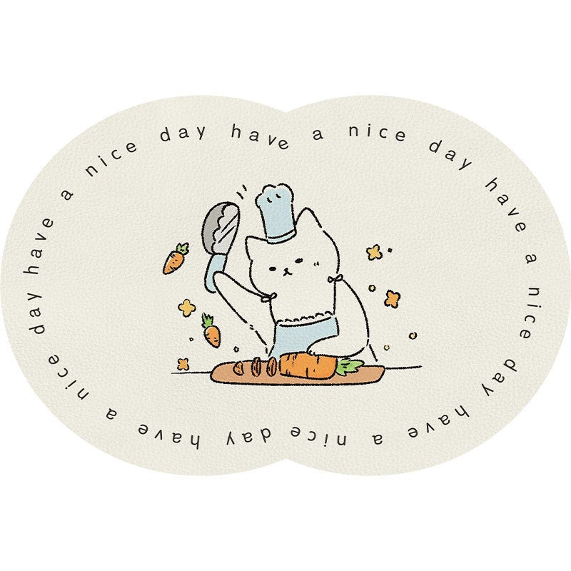 Unisex Cute Cartoon Pet-Themed Mat Kalsten