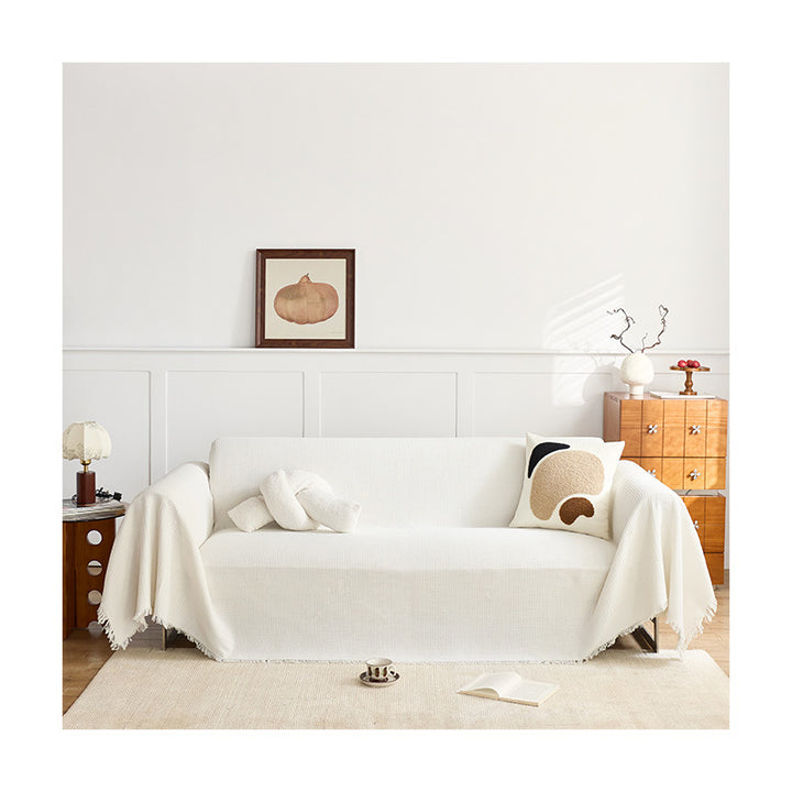 Textured Woven Sofa Throw Blanket