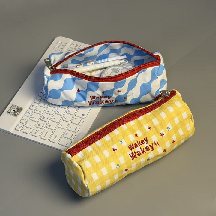 Cute Checkered Pencil Case