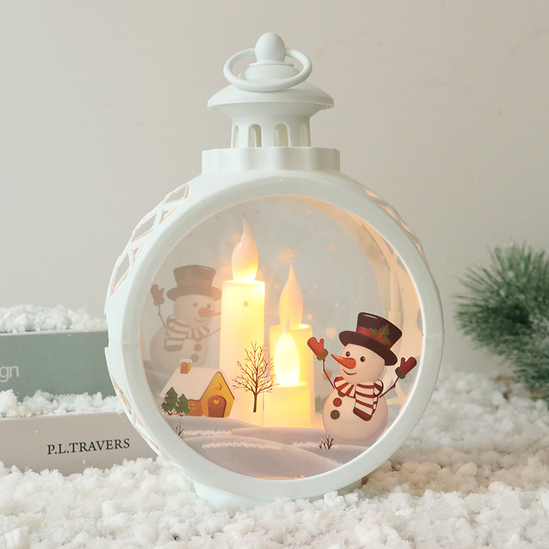 Christmas lantern with LED lighting