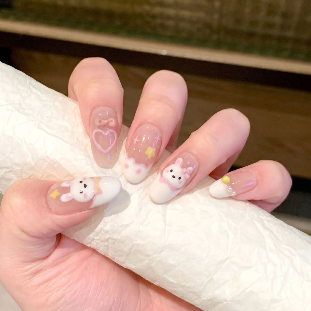 Playful Cartoon Character Nail Art Set Kalsten
