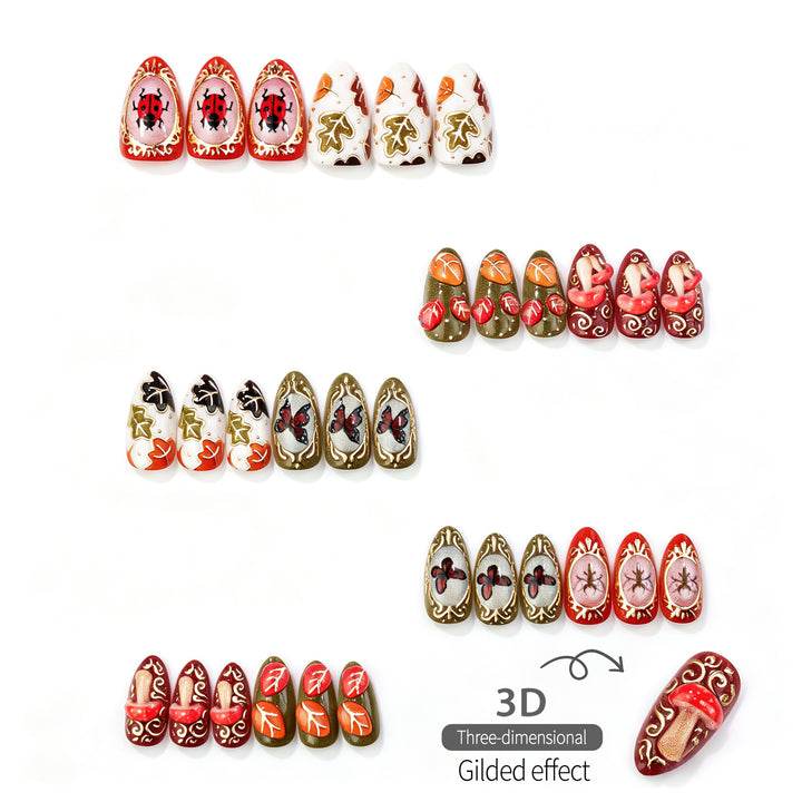 Artistic Manual Press-On Nail Art Set