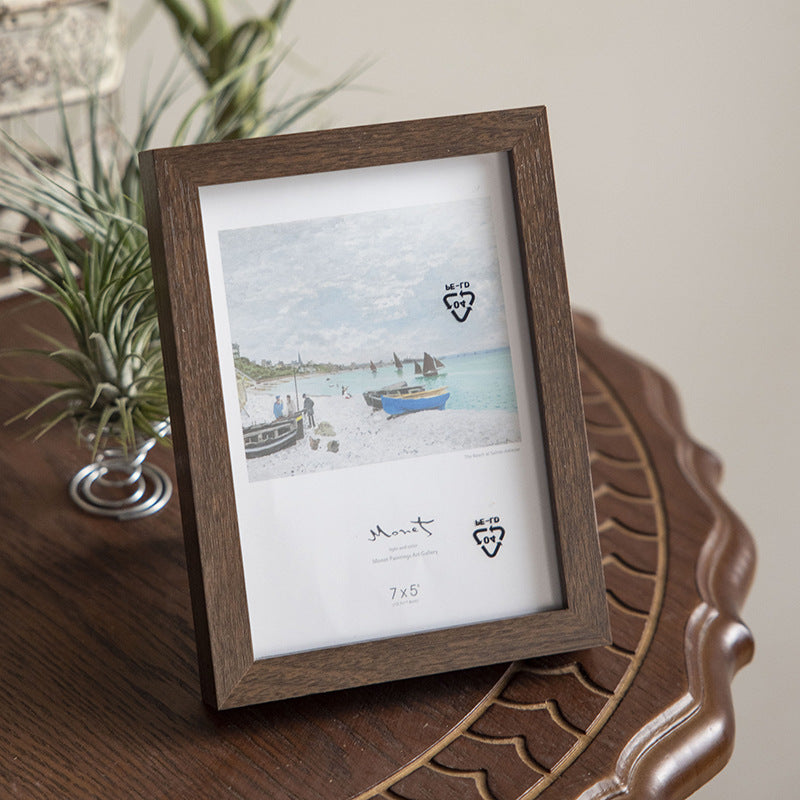 Elegant Wooden Photo Frame for Tabletop Display
