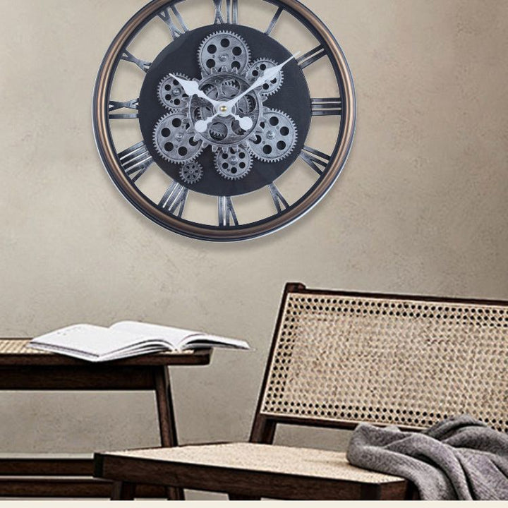 Wall Clock in Industrial Steampunk Design Kalsten