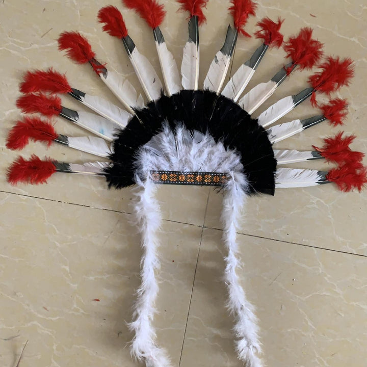 Indian feather headgear