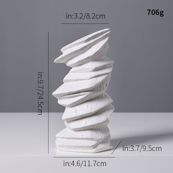 Abstract Textured Ceramic Sculpture Kalsten