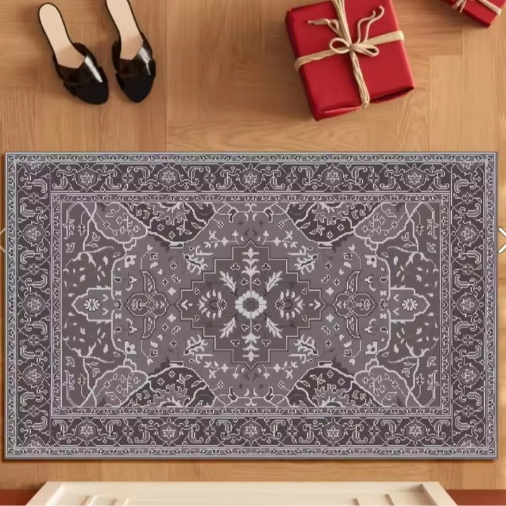 Vintage Flower Pattern Rug