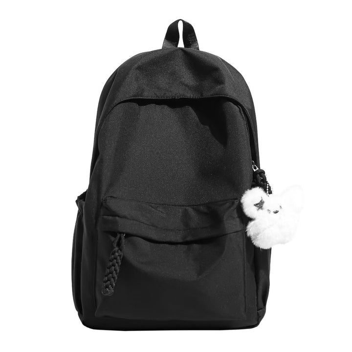 Backpack with Practical Compartment System and Playful Plush Pendant Kalsten