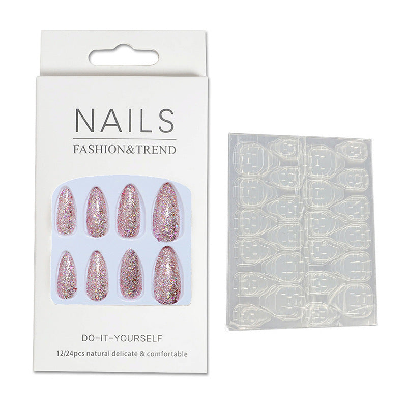 Glamorous Glitter Press-On Nail Set Kalsten