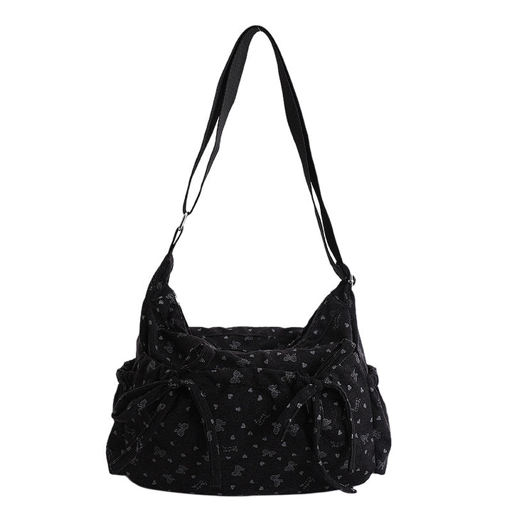 Stylish Floral Embellished Hobo Bag