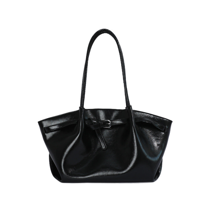 Sleek Minimalist Leather Tote Bag