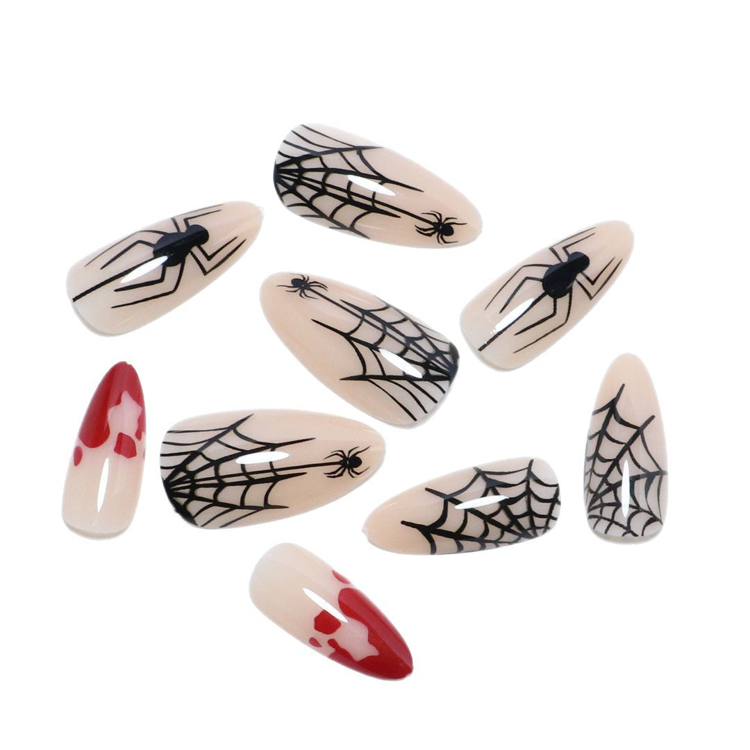 Halloween-Themed Artistic Press-On Nail Set Kalsten