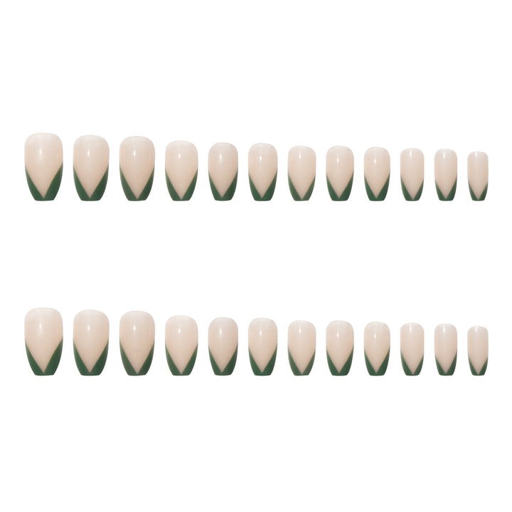 Nail set with elegant V-shape and natural finish Kalsten