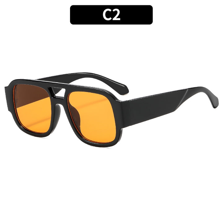 Futuristic Geometric Square Sunglasses