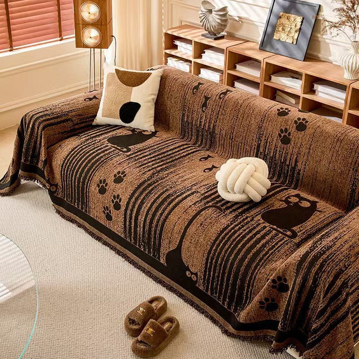 Animal Paw Print Decorative Throw Blanket
