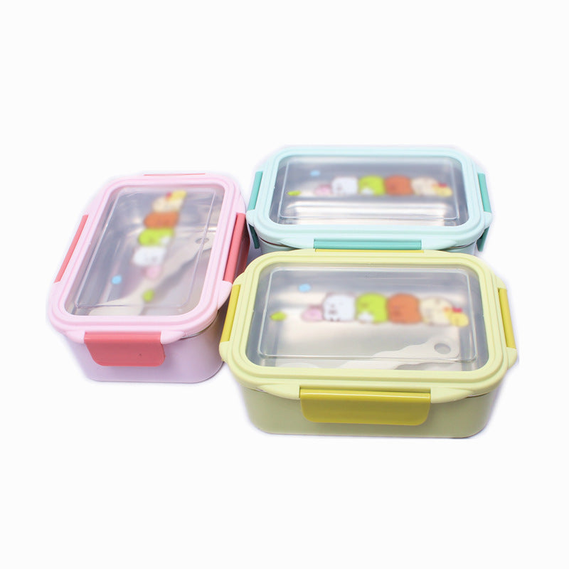 Cute Multi-Compartment Food Storage Container Set