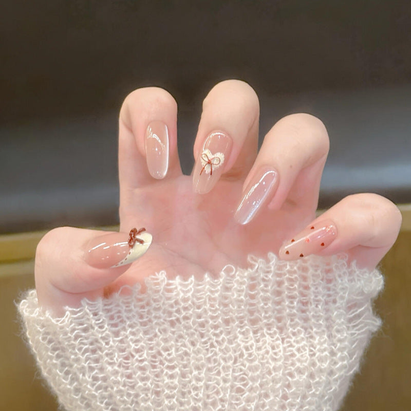Decorative Nail Art Tips with Bow Accents Kalsten