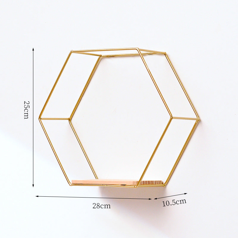 Hexagonal Wall-mounted Shelf