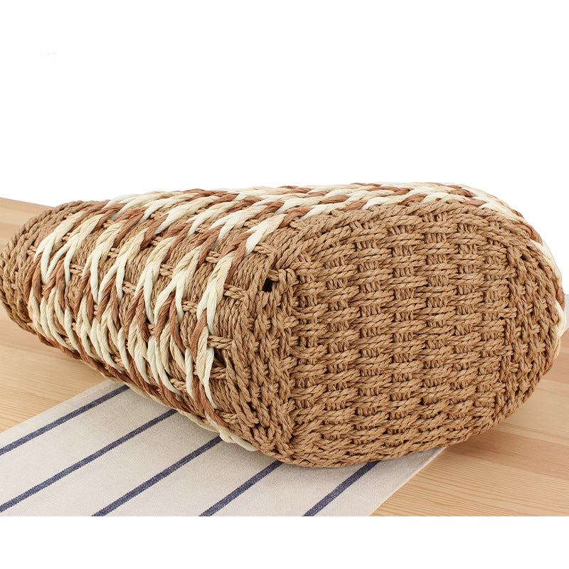 Basket bag with decorative braided design Kalsten