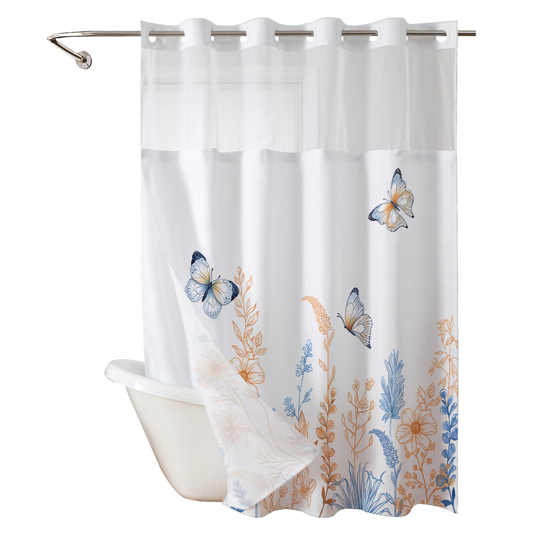 Elegant Butterfly Shower Curtain Kalsten