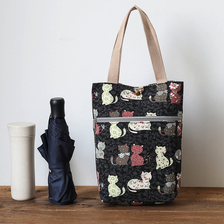 Stylish Cat-Themed Tote Bag Kalsten