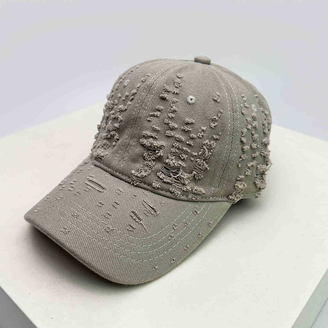 Women's Distressed Textured Baseball Cap Kalsten