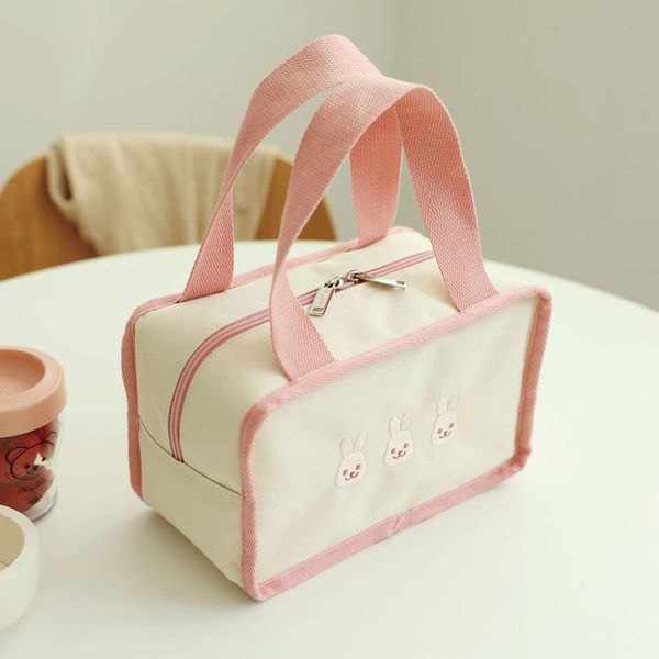 Canvas Children's Embroidered Bunny Tote Bag