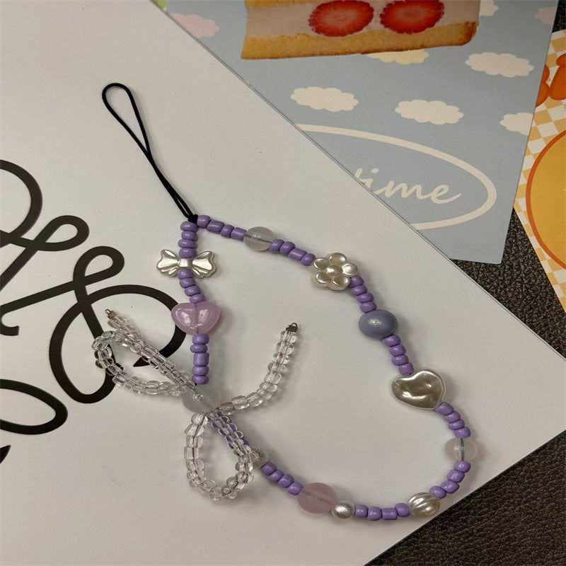 Artistic Beaded Charm Phone Lanyard Kalsten