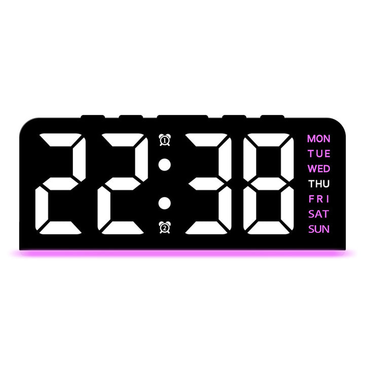 Digital alarm clock with large LED display and multifunctional display Kalsten