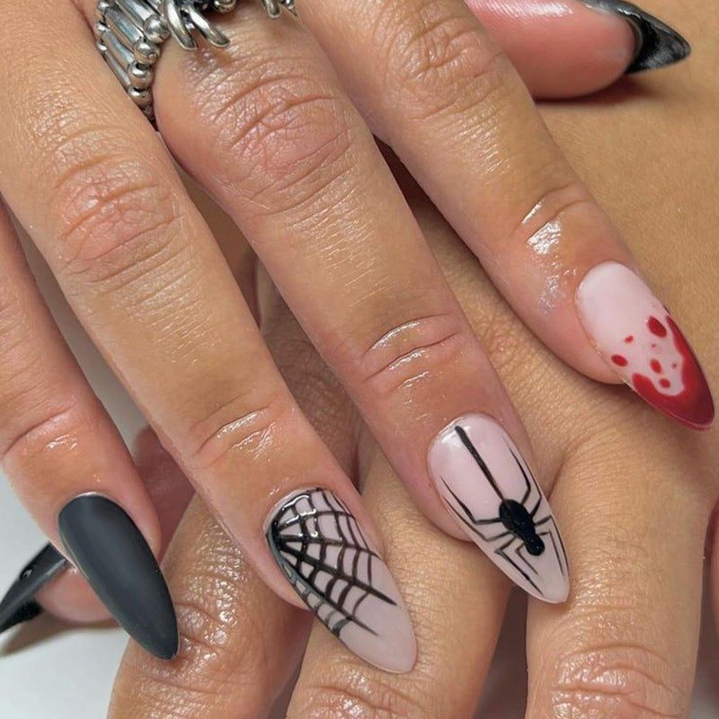 Artistic Halloween-Themed Press-On Nails Kalsten 1789805088